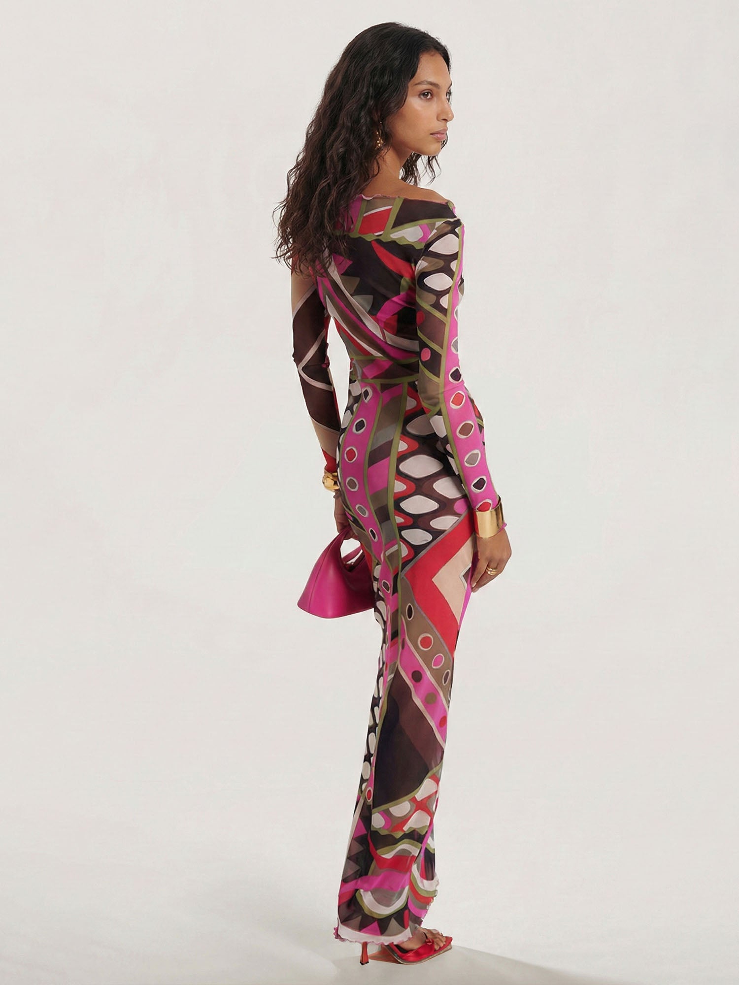 Robe maxi avec imprimé inspiré du boho