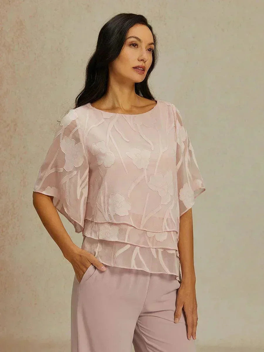Chemise à couches en chiffon avec motif floral