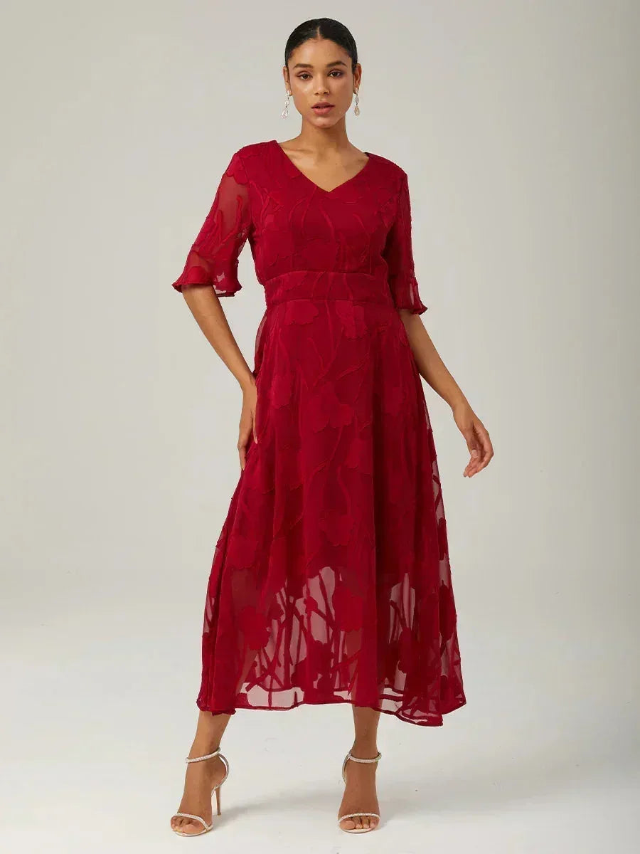 Robes maxi en dentelle avec traîne