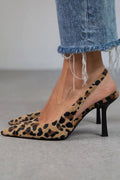 Chaussures à talons avec imprimé animal