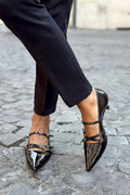 Talons aiguilles avec double bande