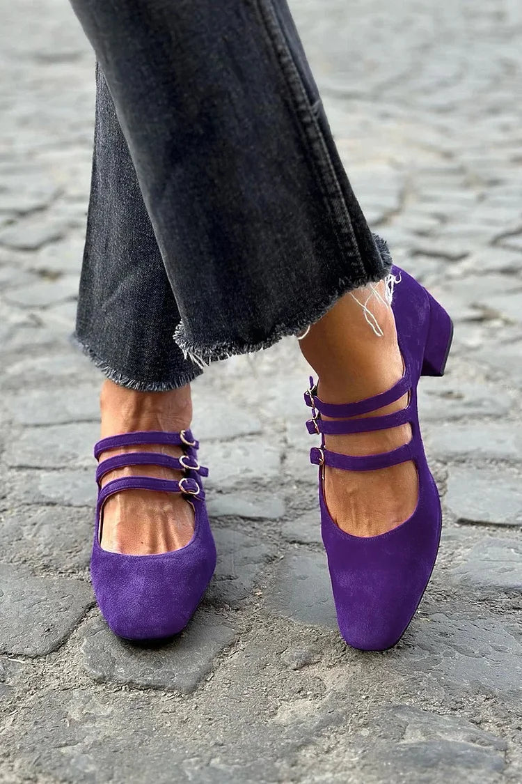 Ballerines avec des bandes