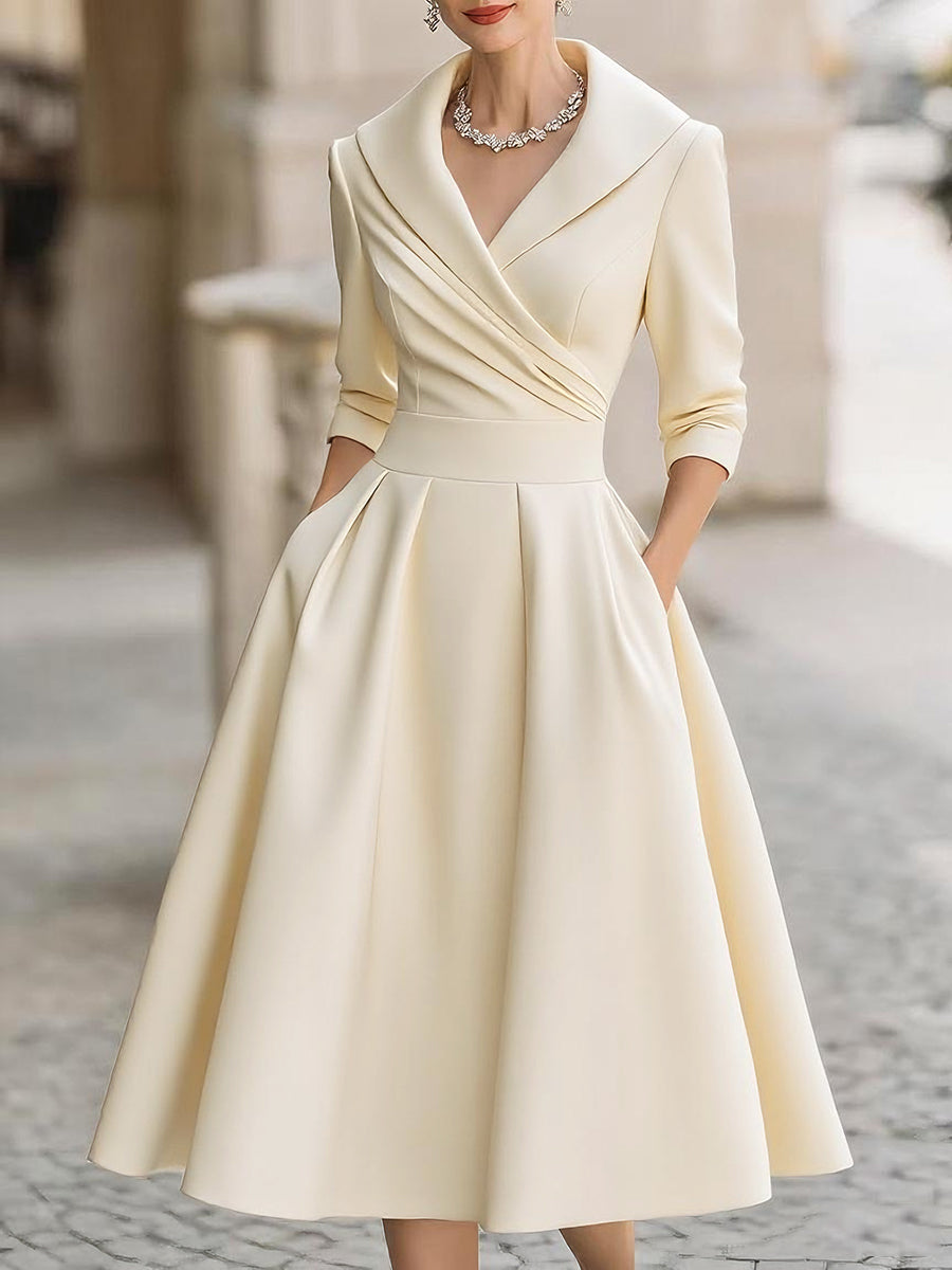 Claudina | Robe midi élégante