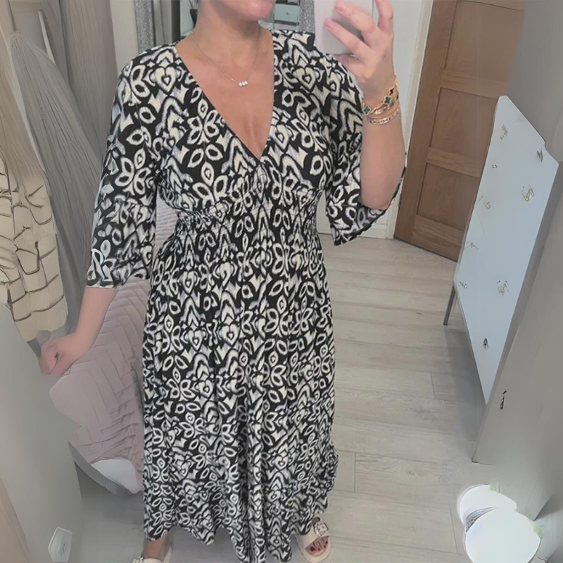 YARA® | Robe d'été avec col en V