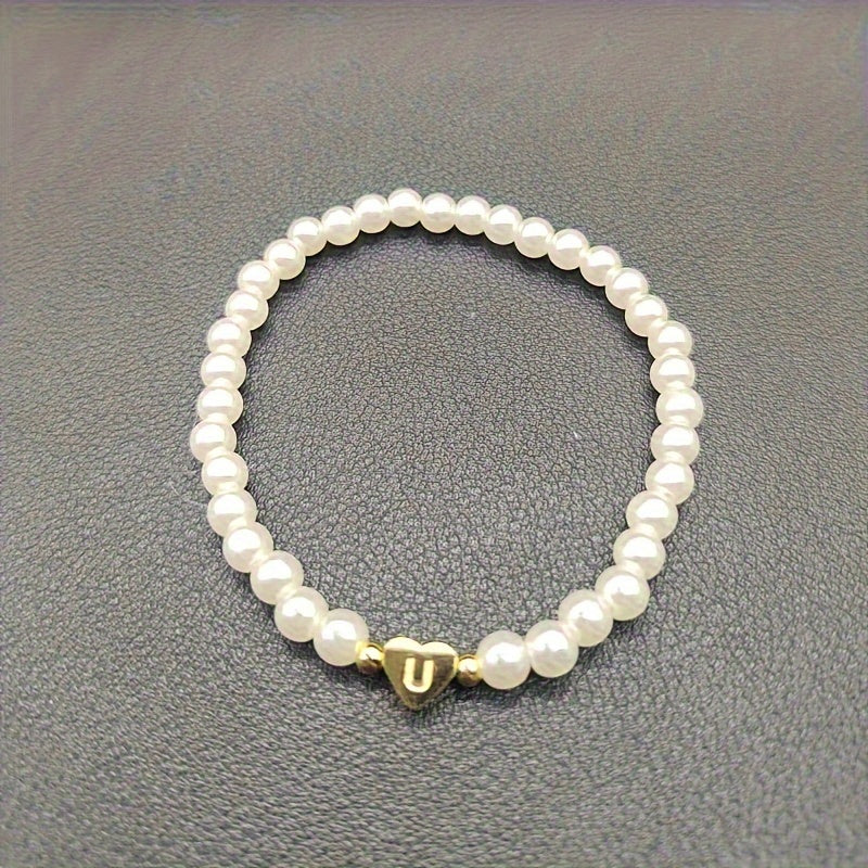 Bijou chic avec lettre au cœur (A–Z)