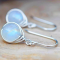 Boucles d'oreilles éternelles avec pierre de lune