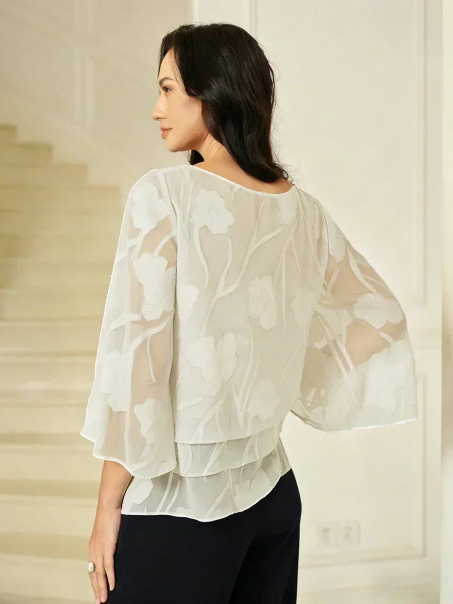 Chemise à couches en chiffon avec motif floral