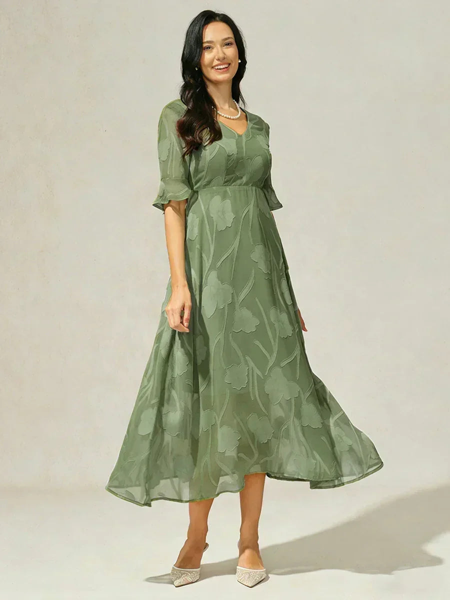 Robes maxi en dentelle avec traîne