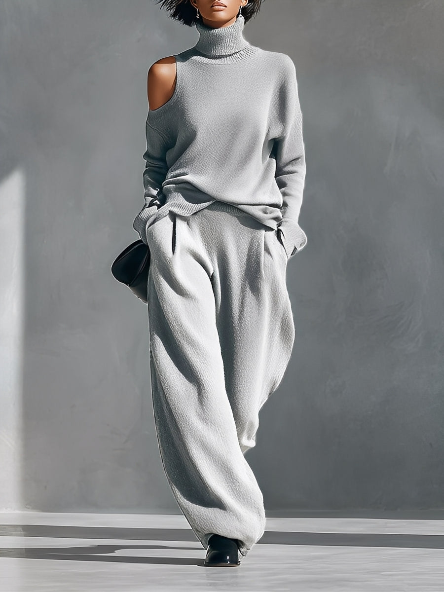 Ensemble moderne pour femmes avec une épaule dénudée et coupe MDA2539G2I