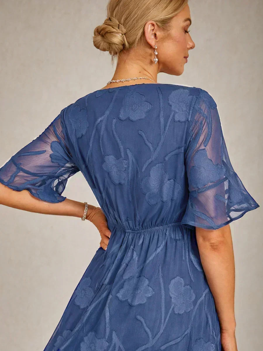Robes maxi en dentelle avec volants