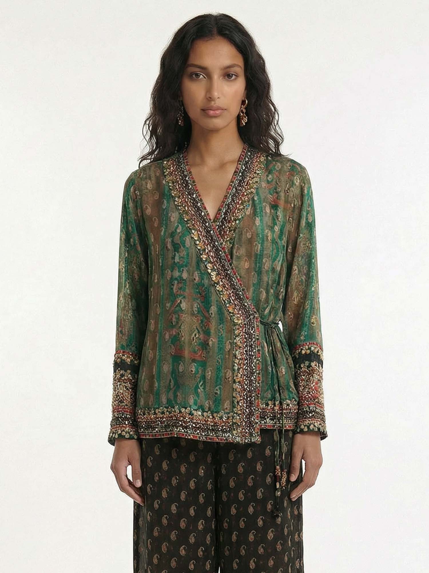 Chemise à motifs paisley