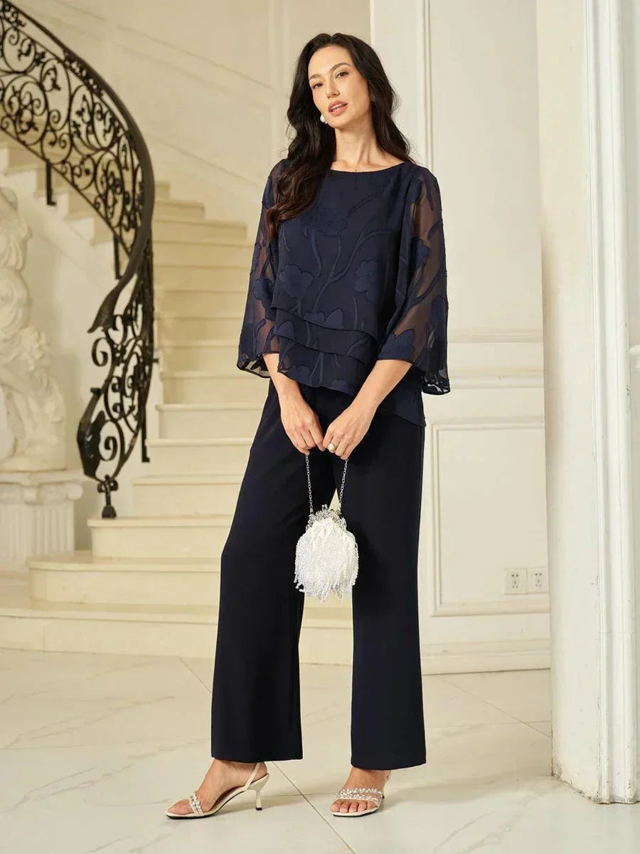 Chemise en chiffon à fleurs