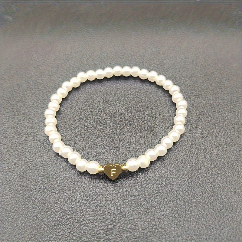 Bijou chic avec lettre au cœur (A–Z)