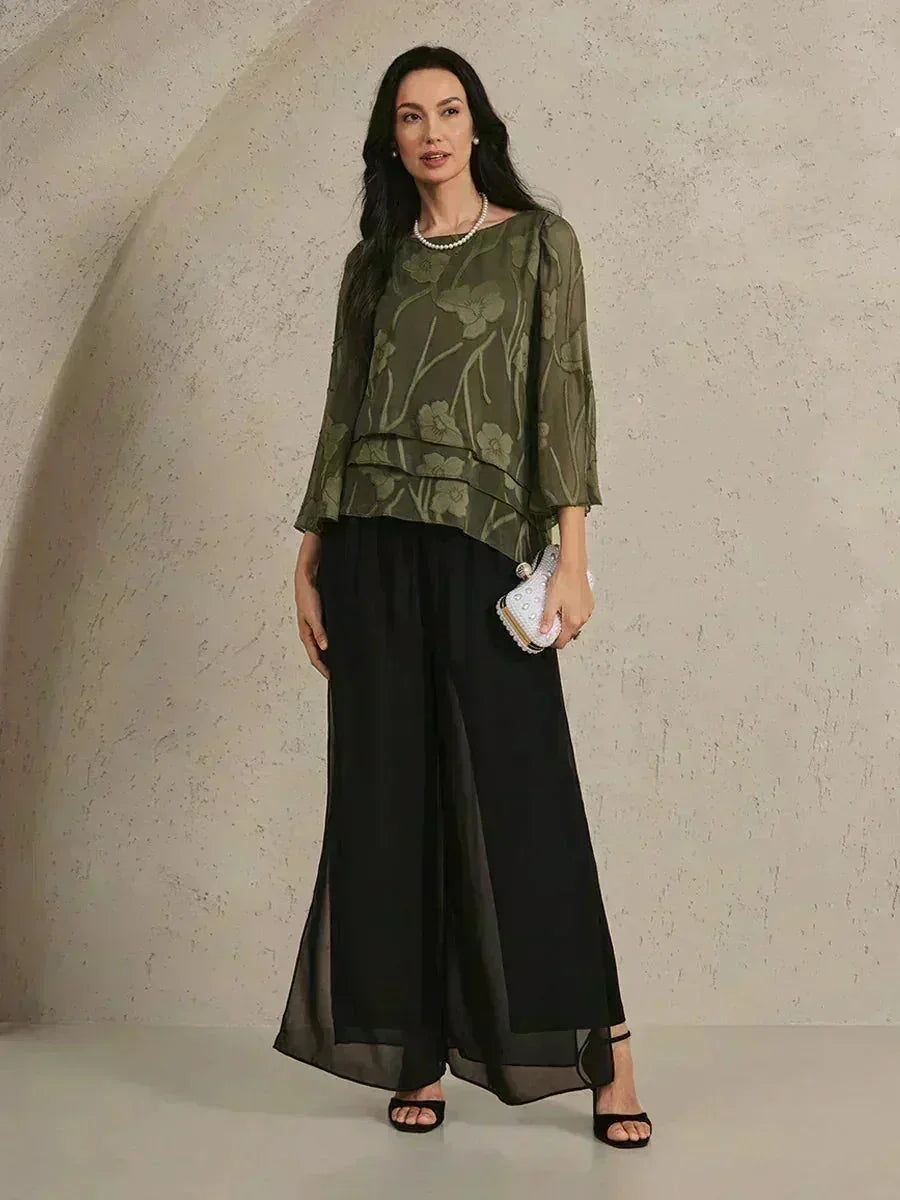 Chemise à couches en chiffon avec motif floral