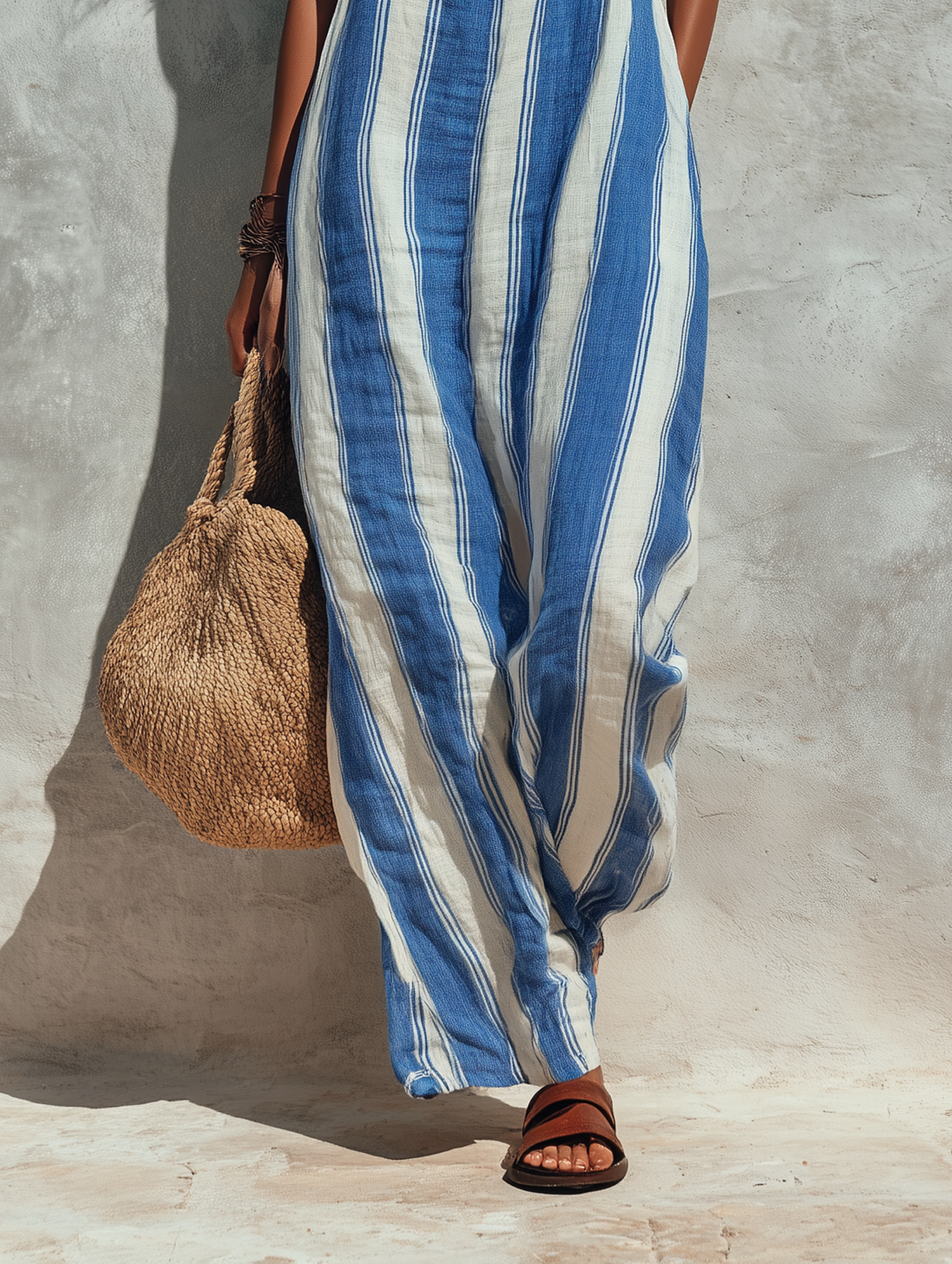 Ensemble en tricot avec bretelles pour femmes, style vacances MDZ1085B0Y