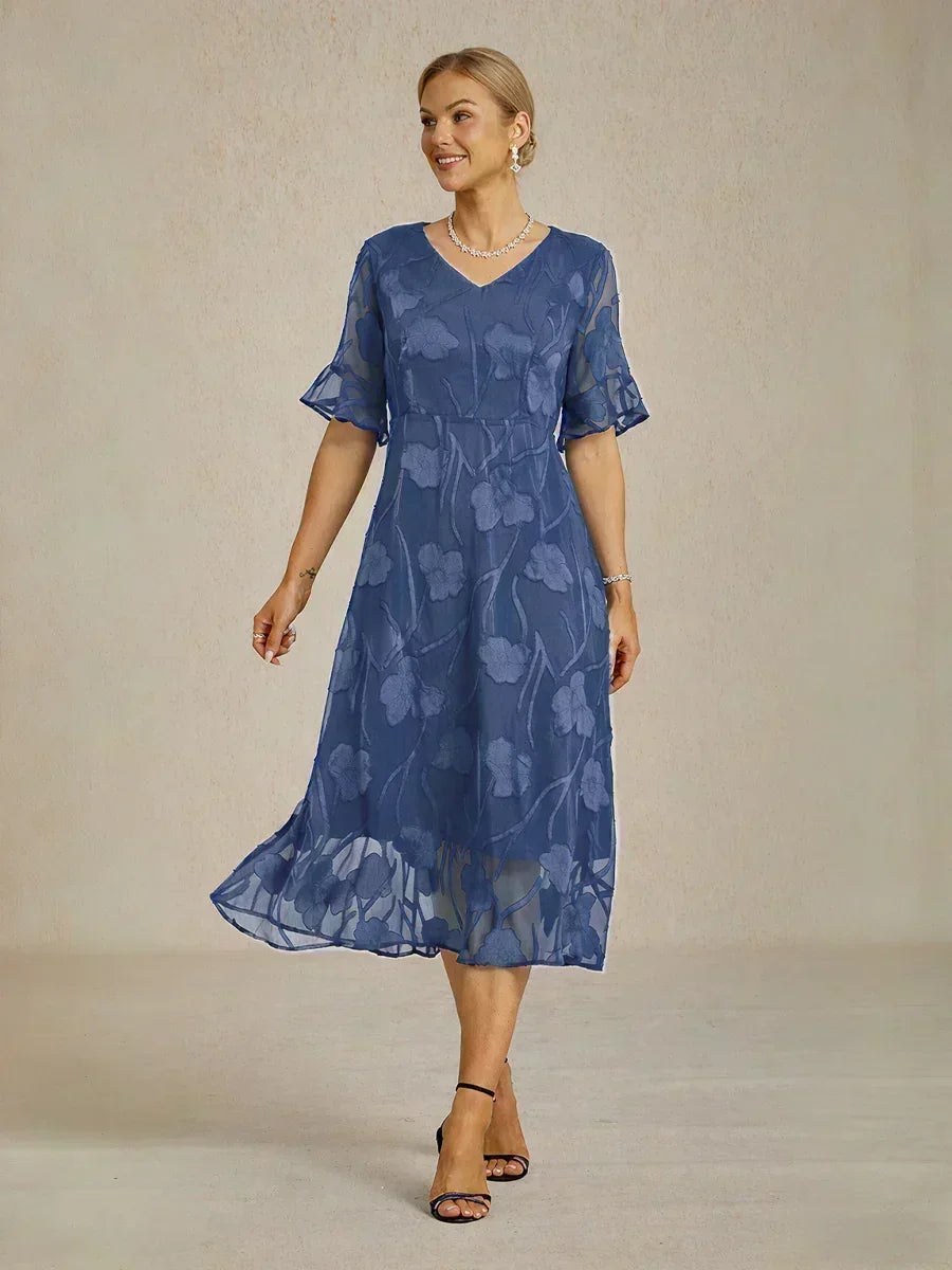 Robes maxi en dentelle avec volants