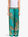Pantalons larges en émeraude