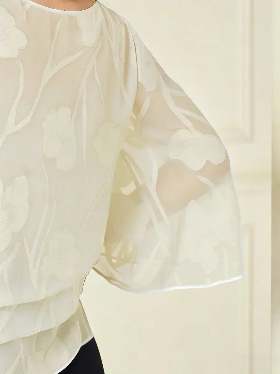 Chemise à couches en chiffon avec motif floral