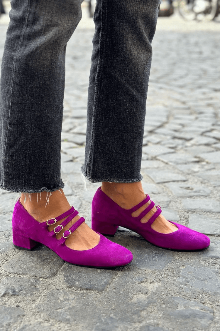 Ballerines avec des bandes