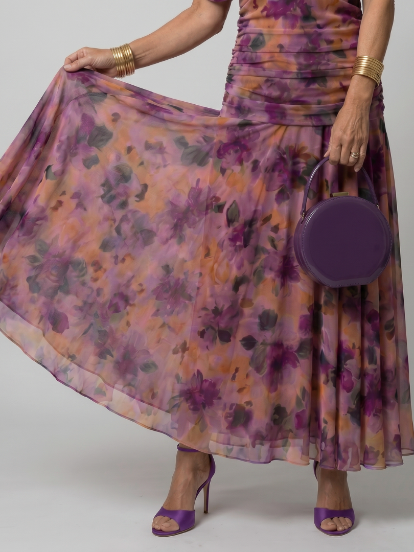Klein | Robe midi à épaules dénudées