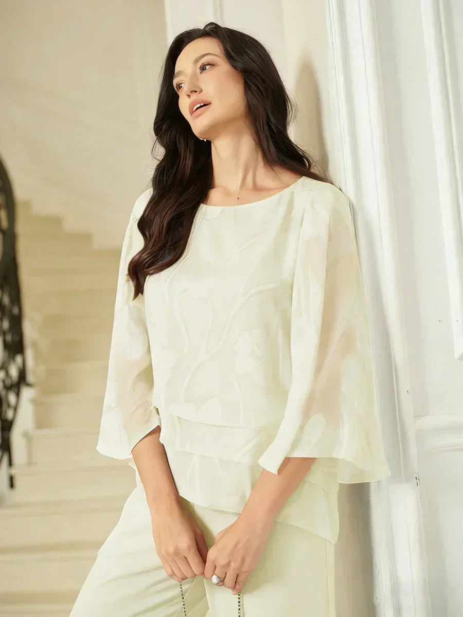 Chemise à couches en chiffon avec motif floral