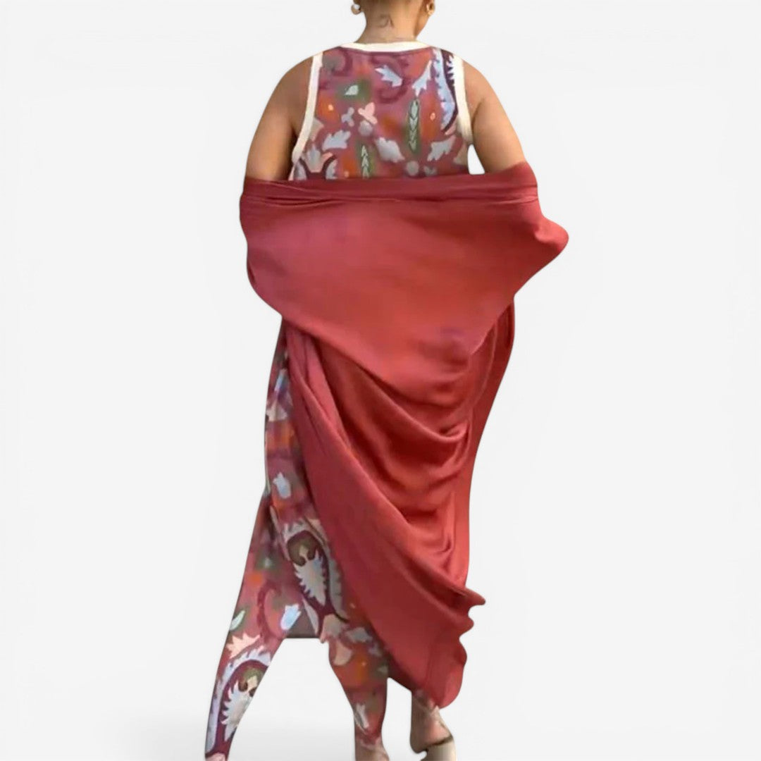 Robe maxi imprimée Nubia™