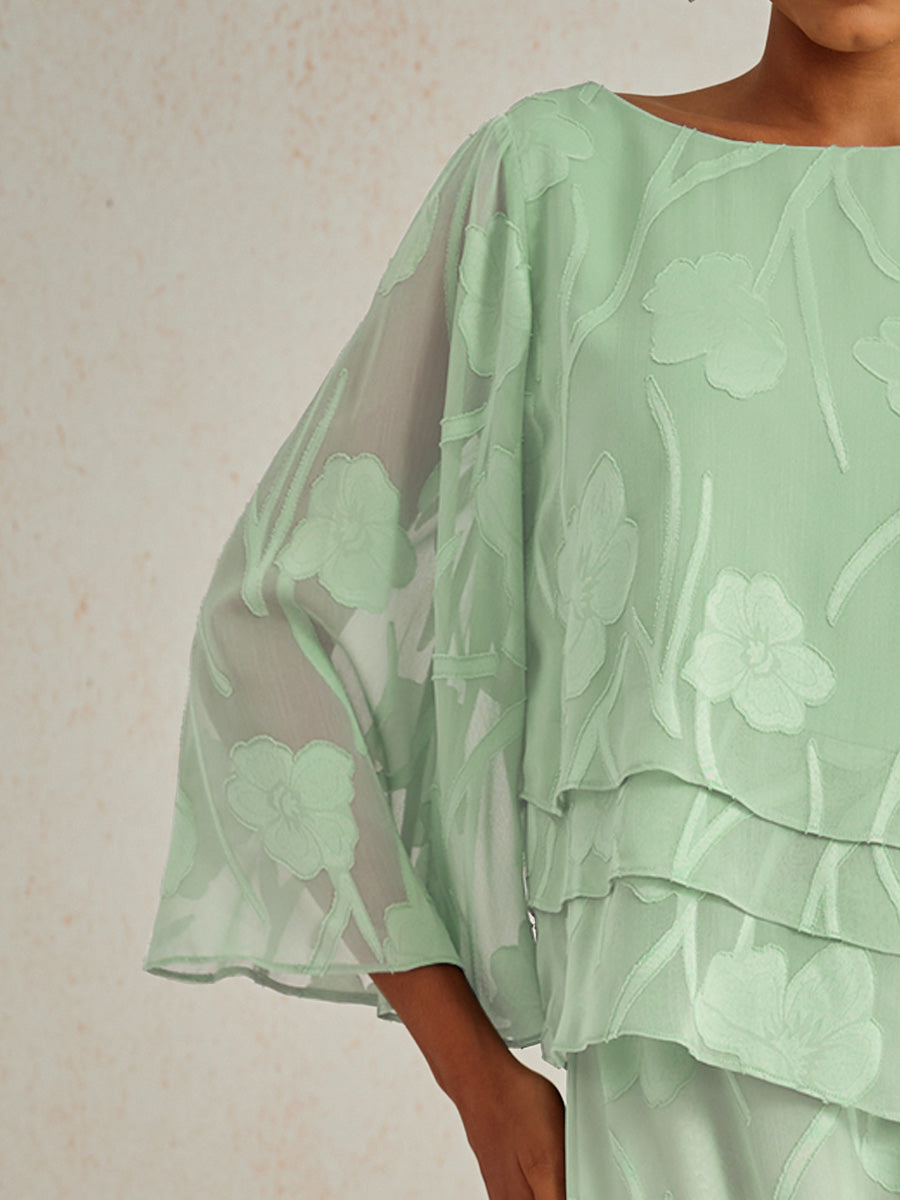 Chemise en chiffon à fleurs
