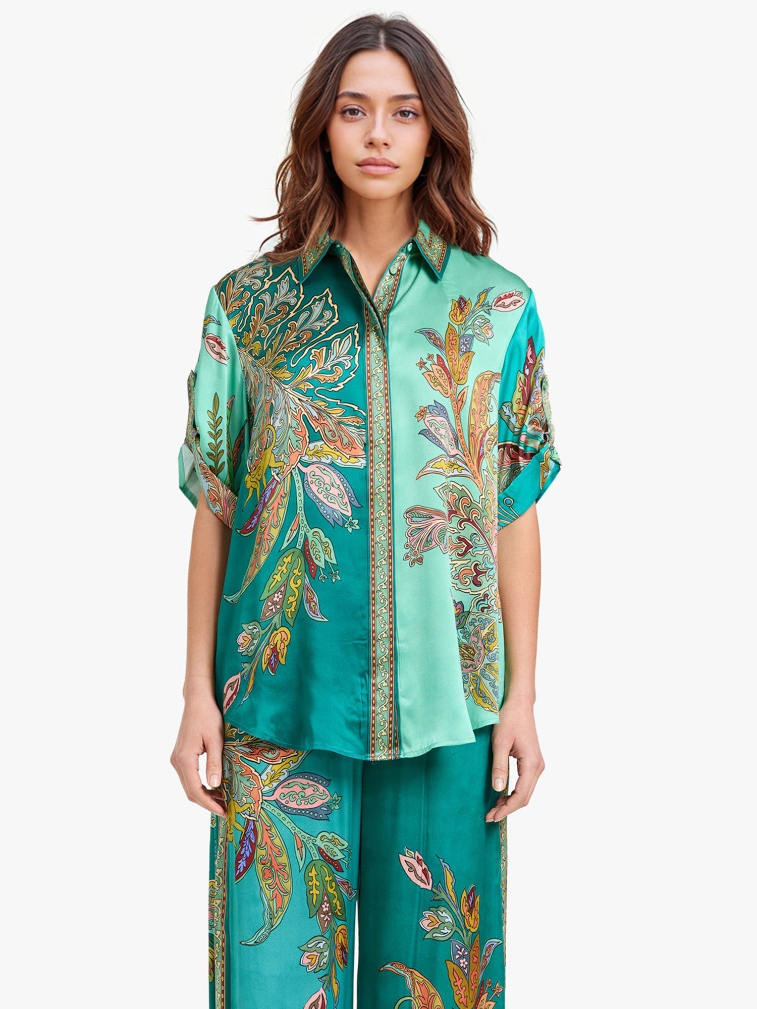Chemise oversize Émeraude