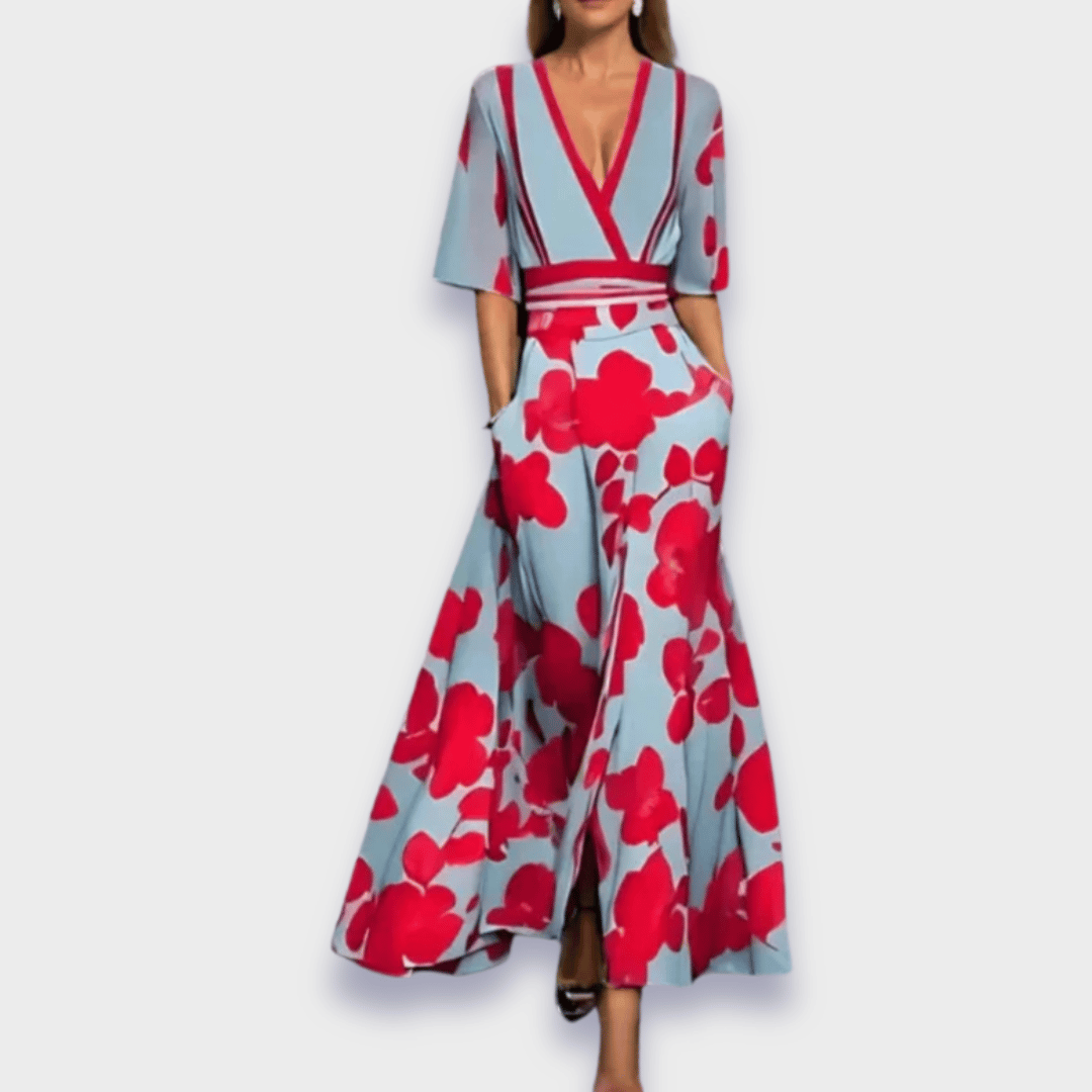 Leona | Robe à fleurs élégante