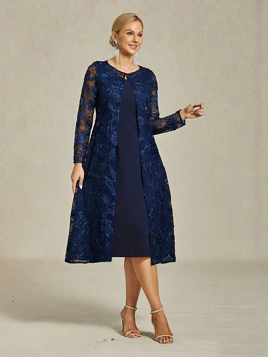 Robe blazer vintage avec broderies en sequins