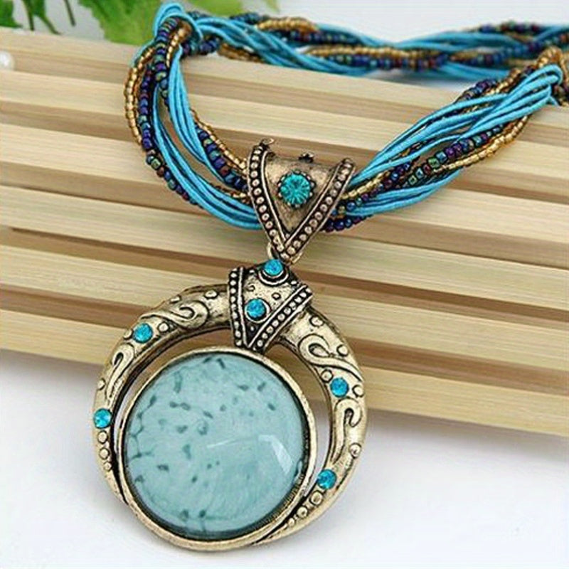 Collier avec pendentif bohème