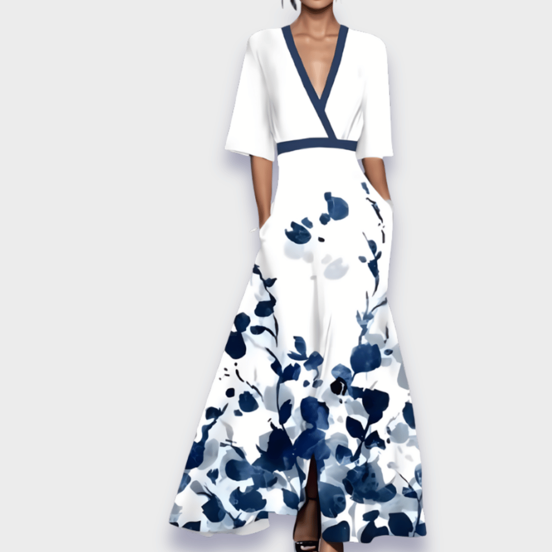Leona | Robe à fleurs élégante