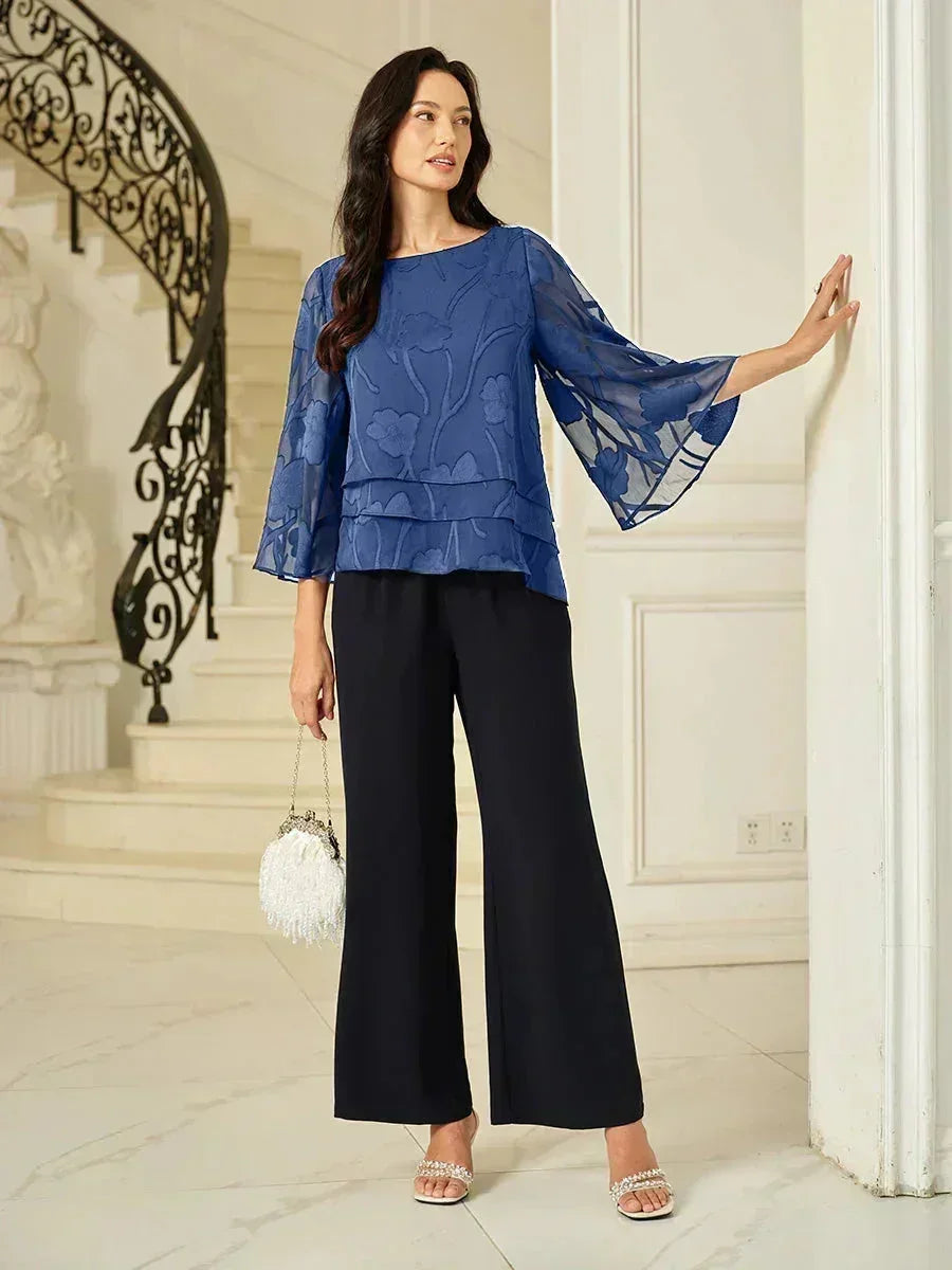 Chemise à couches en chiffon avec motif floral
