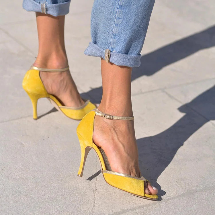 Sandales à talons hauts