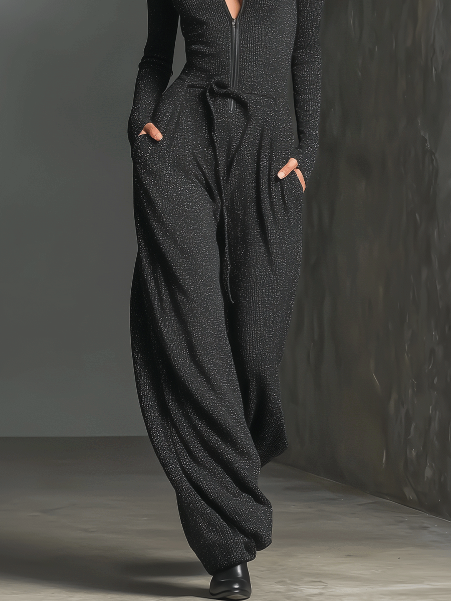 Ensemble féminin élégant avec fermeture éclair à l'avant MDA2560G5I