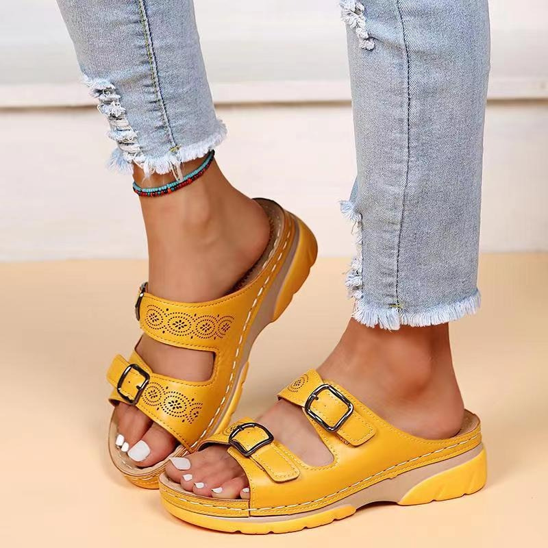 Sandales orthopédiques Lovas pour tendinite d'Achille, pieds larges et arthrose