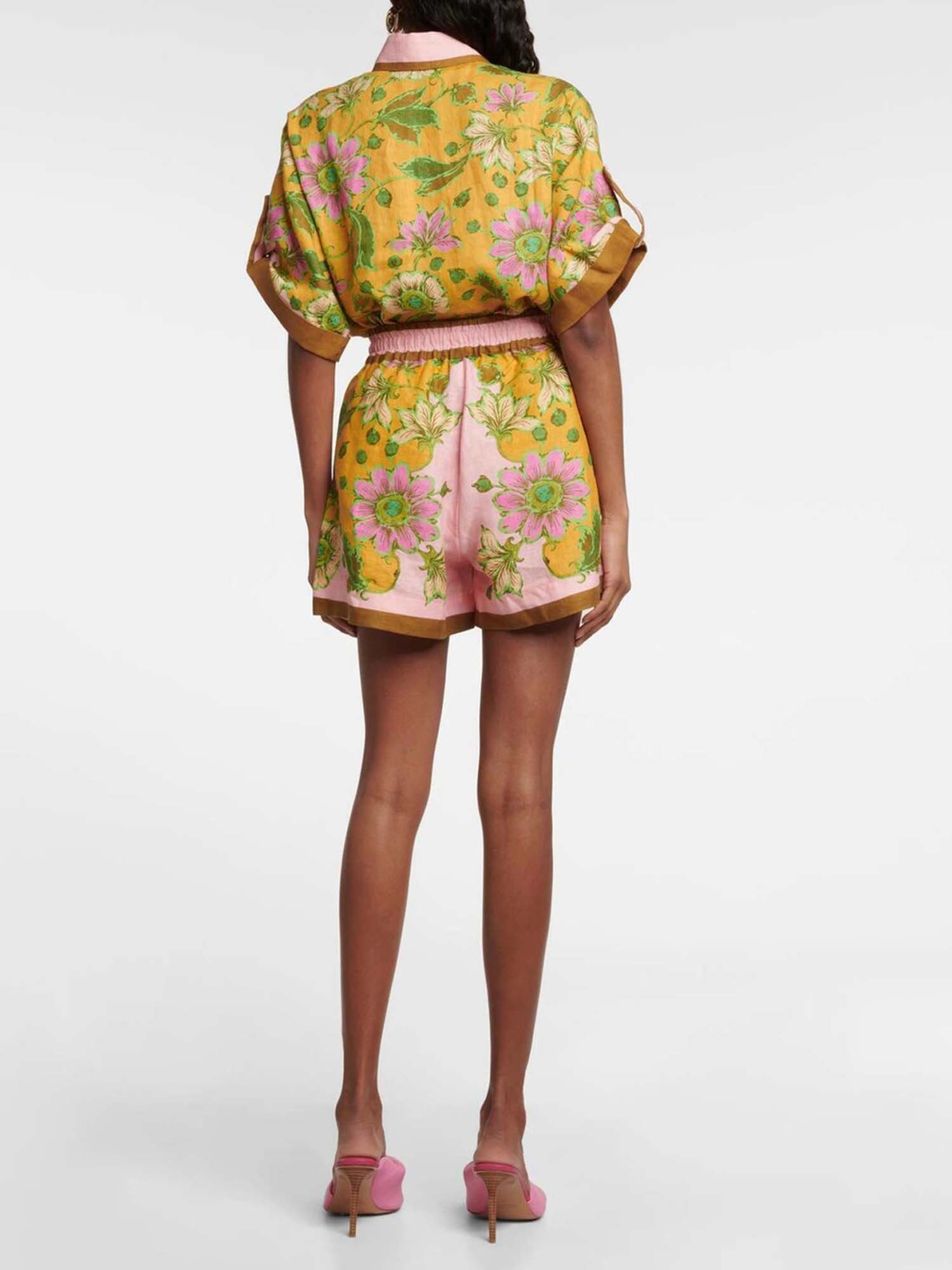 Ensemble T-shirt et short tropical