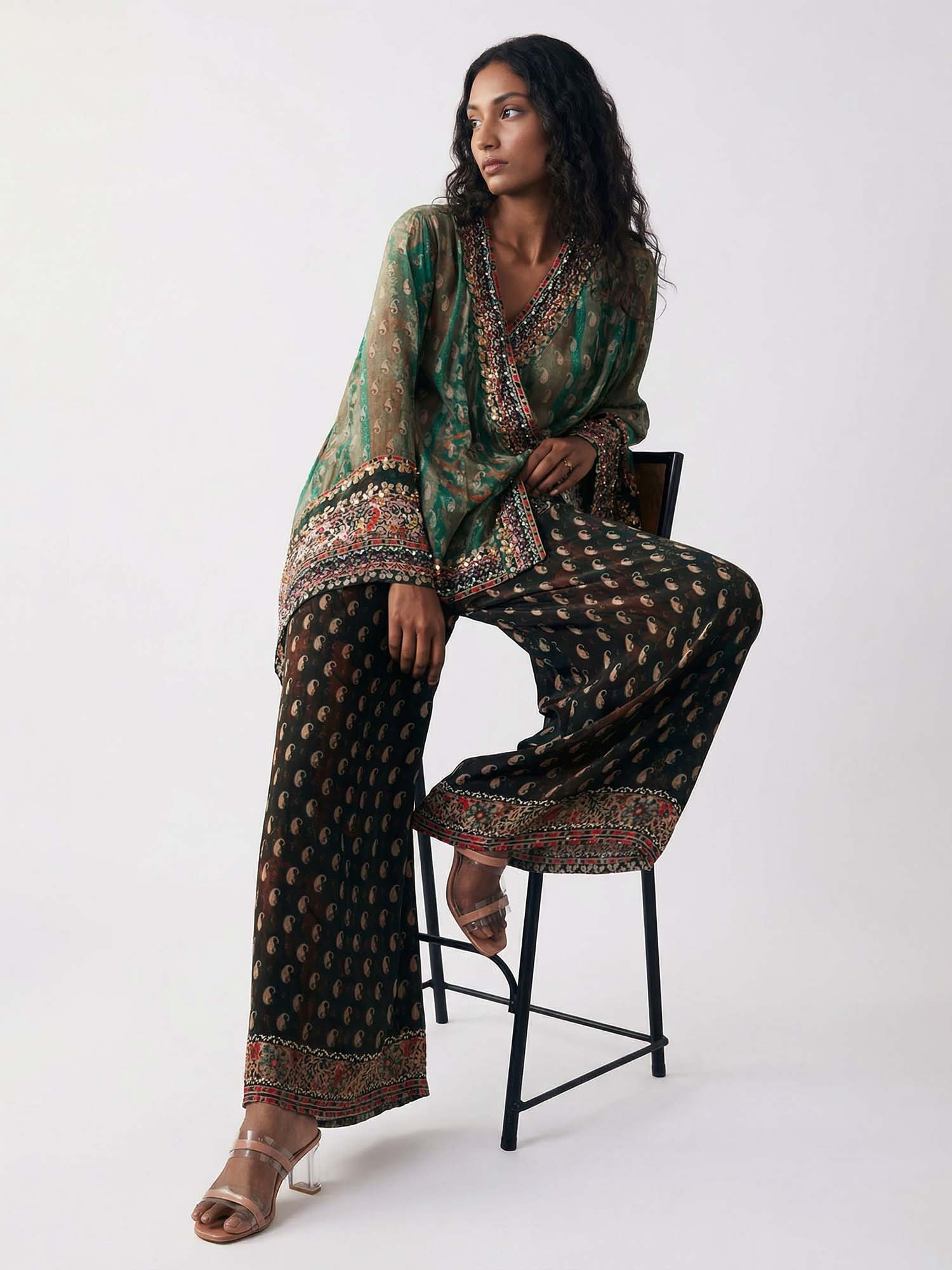Chemise à motifs paisley