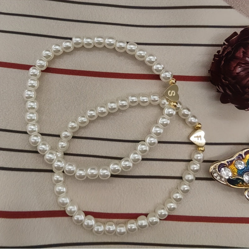 Bijou chic avec lettre au cœur (A–Z)