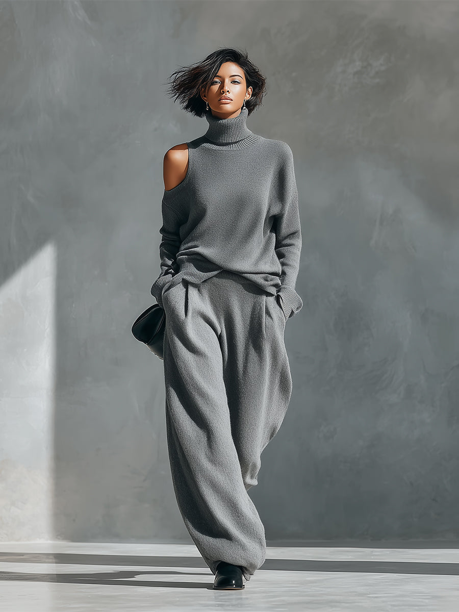Ensemble moderne pour femmes avec une épaule dénudée et coupe MDA2539G2I