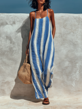 Ensemble en tricot avec bretelles pour femmes, style vacances MDZ1085B0Y