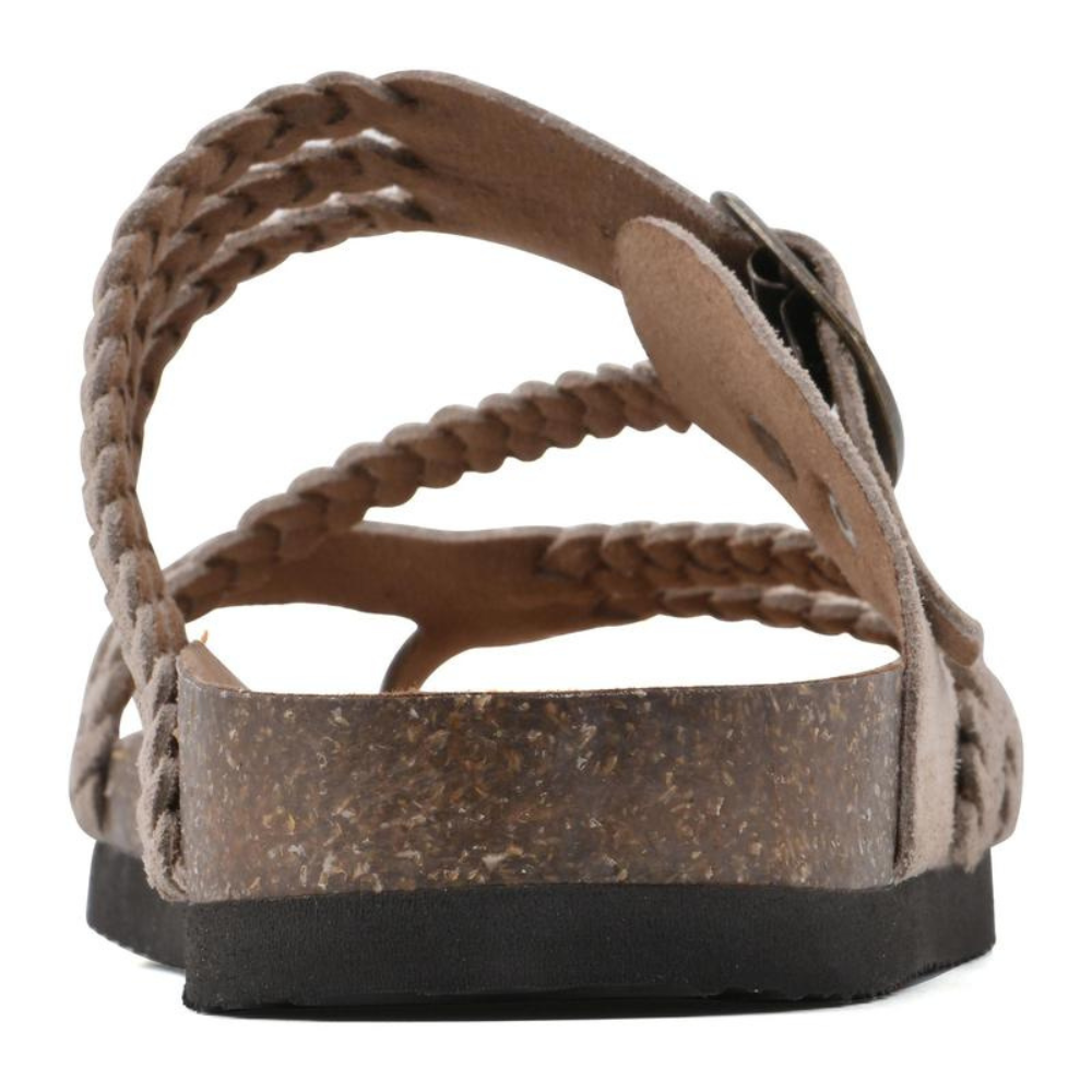 Sandales en liège tressées