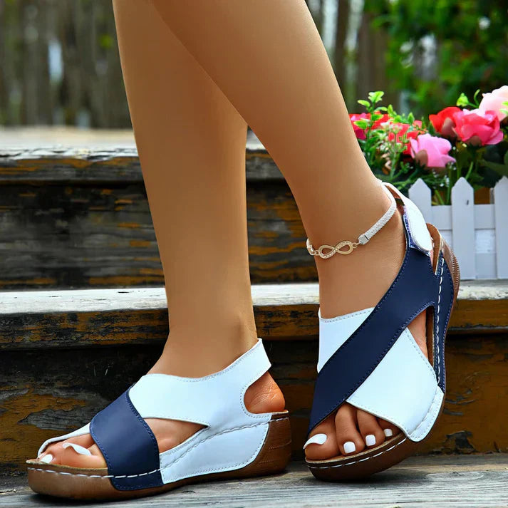 Sandales orthopédiques avec un talon diagonal particulièrement confortable pour les femmes
