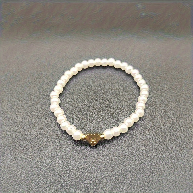 Bijou chic avec lettre au cœur (A–Z)