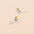 Boucles d'oreilles animation d'oiseau