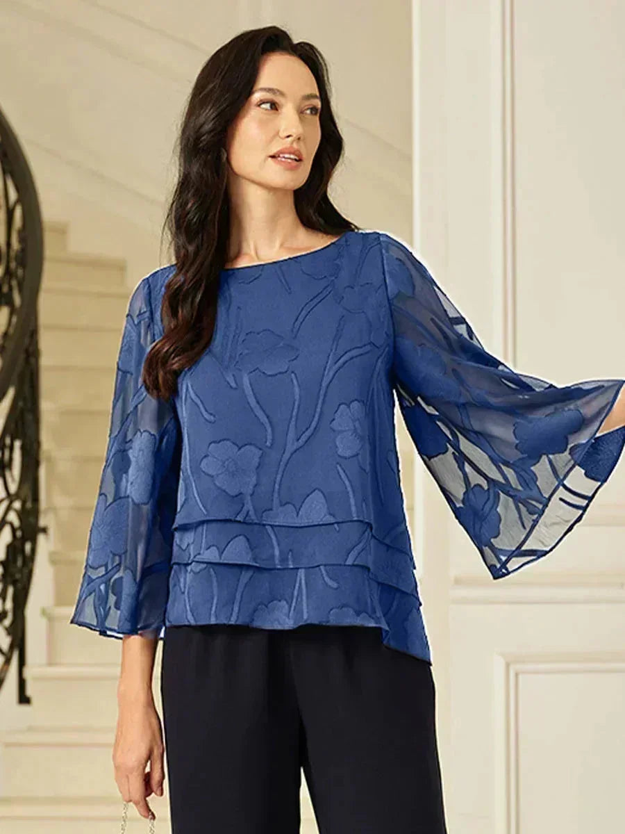 Chemise à couches en chiffon avec motif floral