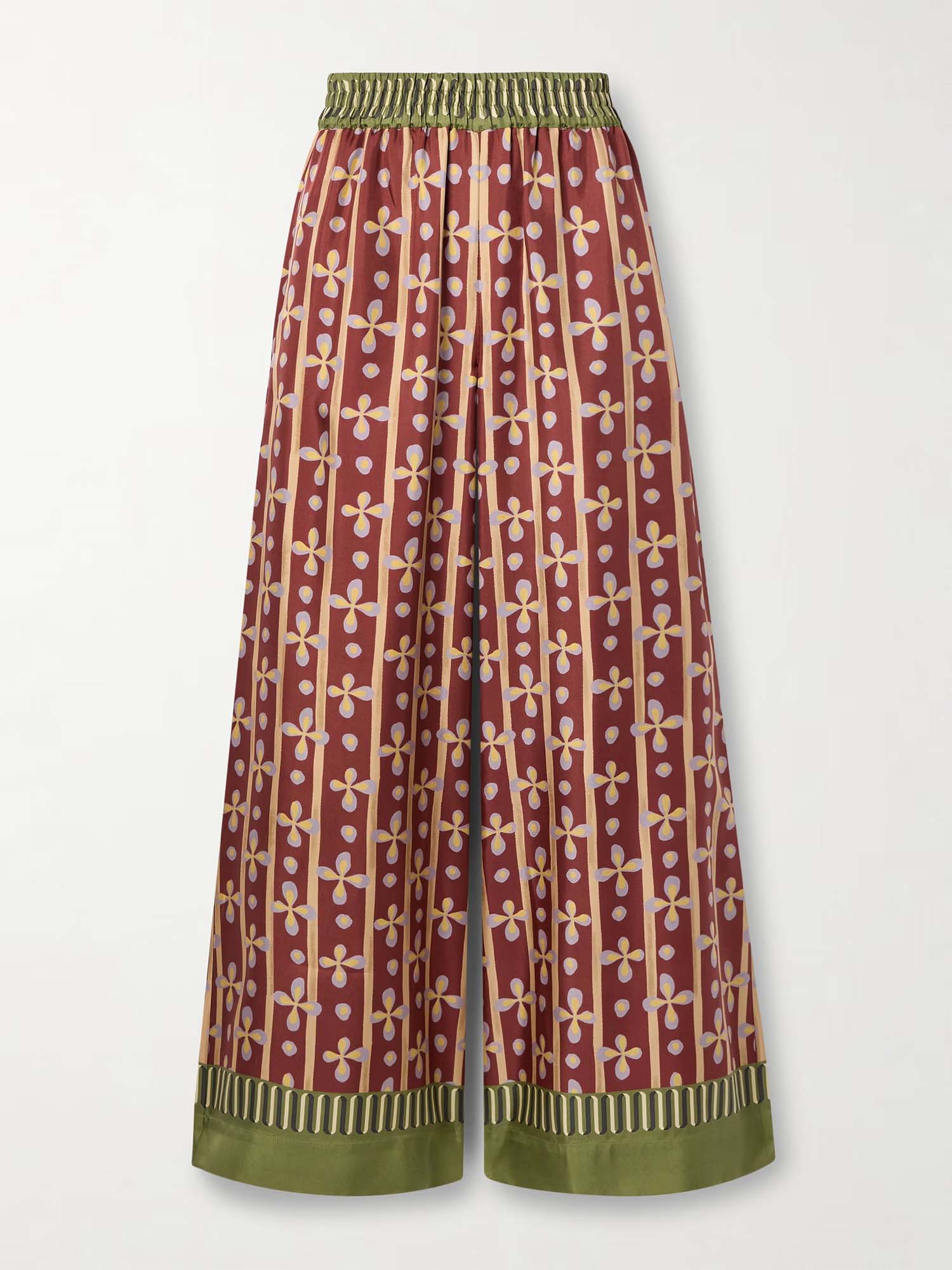 Pantalons larges graphiques bohèmes