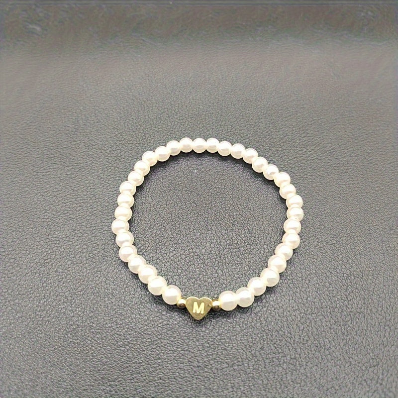 Bijou chic avec lettre au cœur (A–Z)