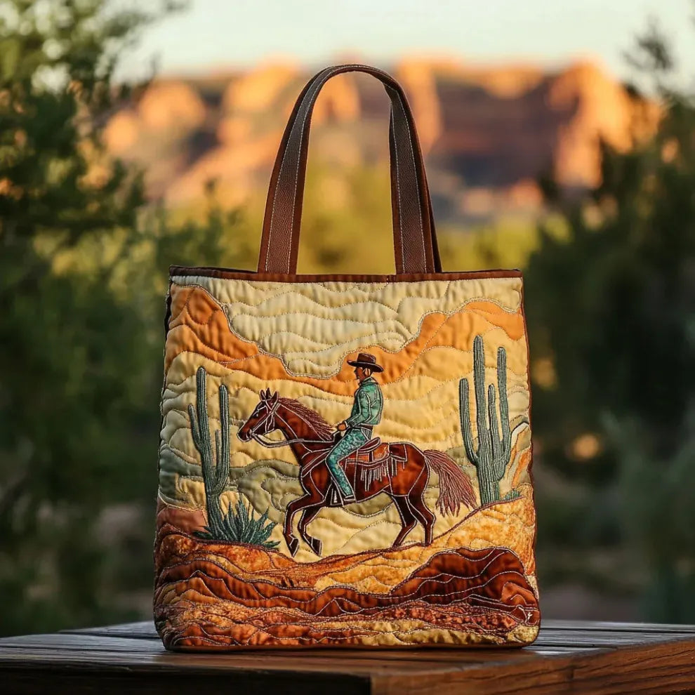 Cavalier du désert | Sac en patchwork fait main