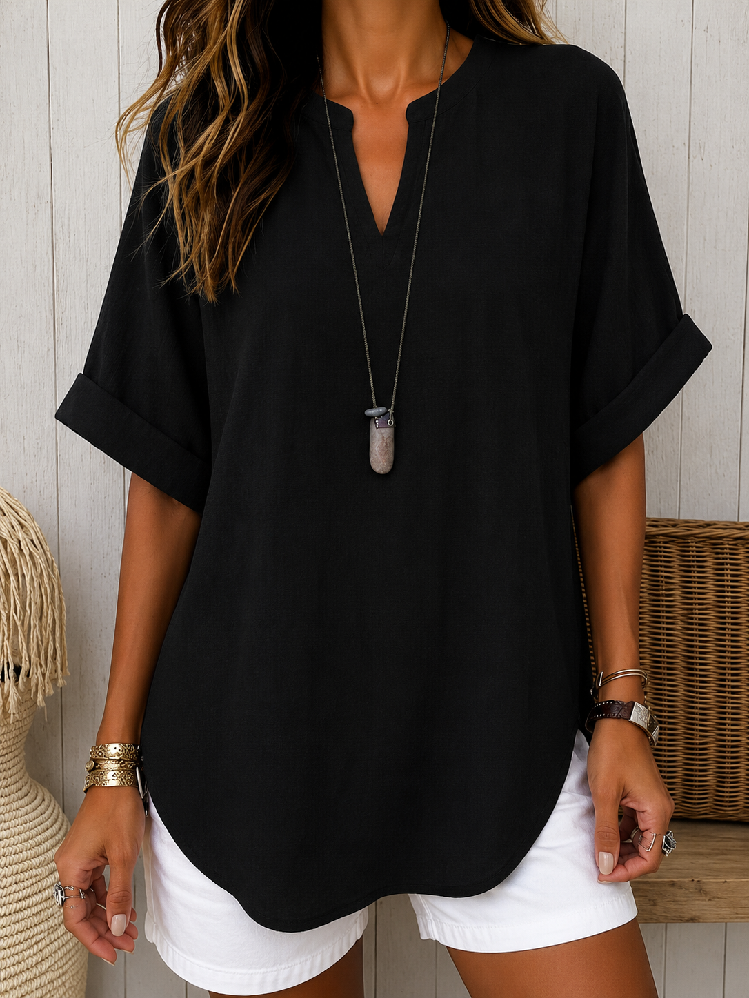 Emma™ – T-shirt à manches courtes simple